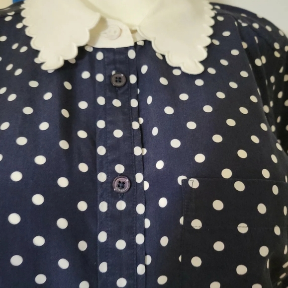 Tory burch Polka Dot Blouse seen on tina fey in mean girls  Princess Kate - Picture 6 of 8